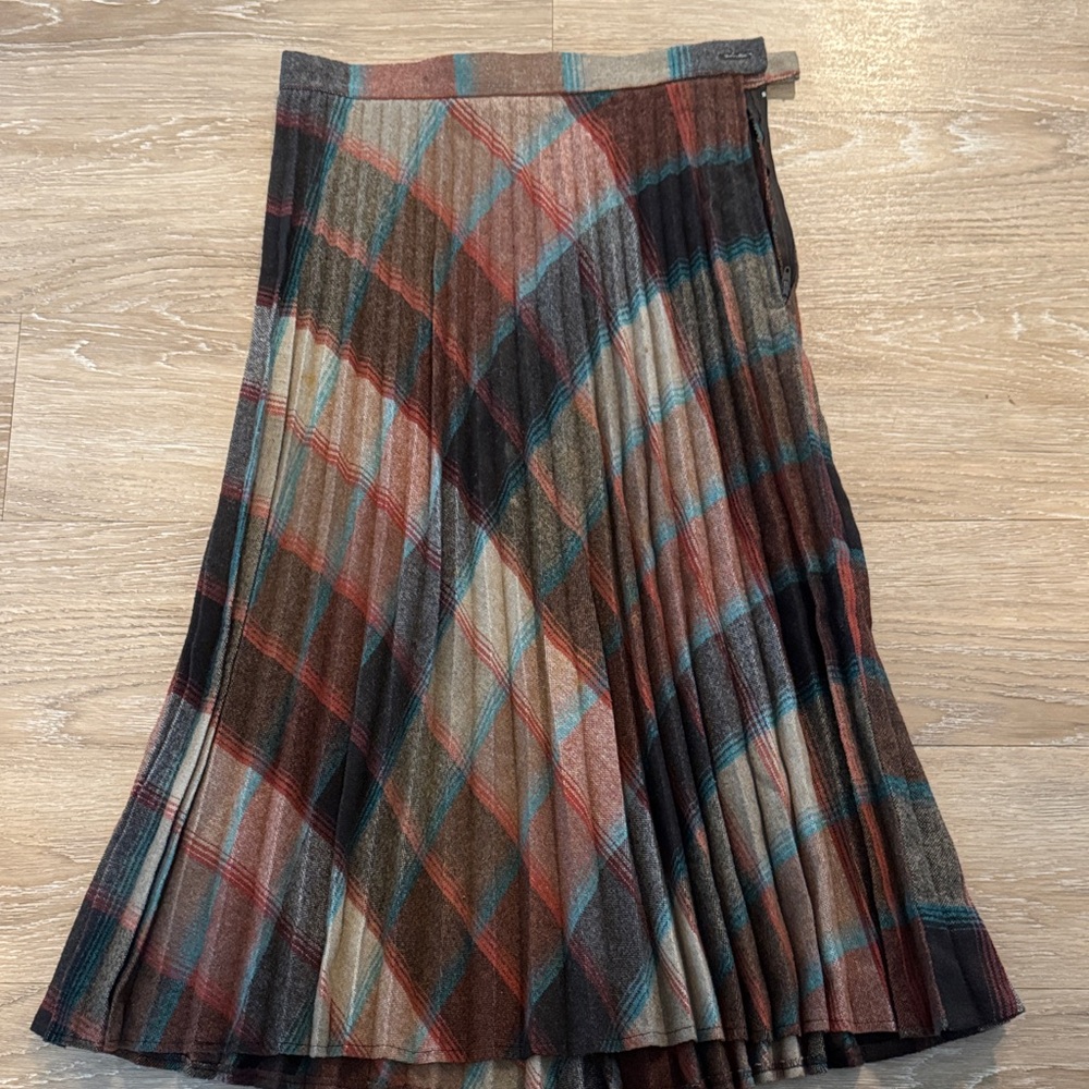 Koret Multicolor Plaid Midi Skirt